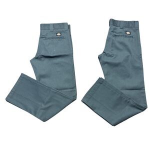 Dickies 2 lot Men's Classic Fit Pants gray work pants, slim fit, size 32x32